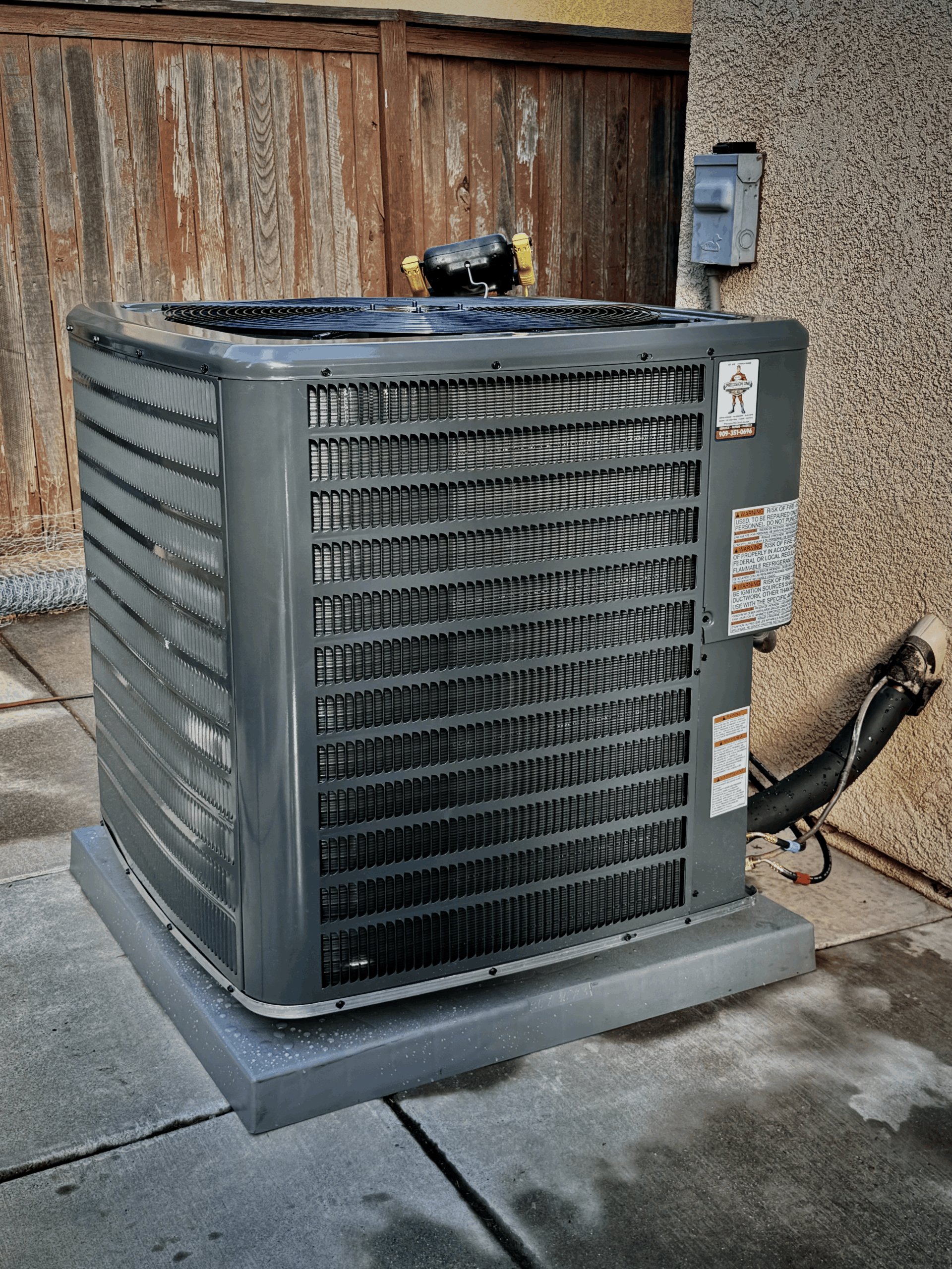 Recent Precision One Services AC repair project