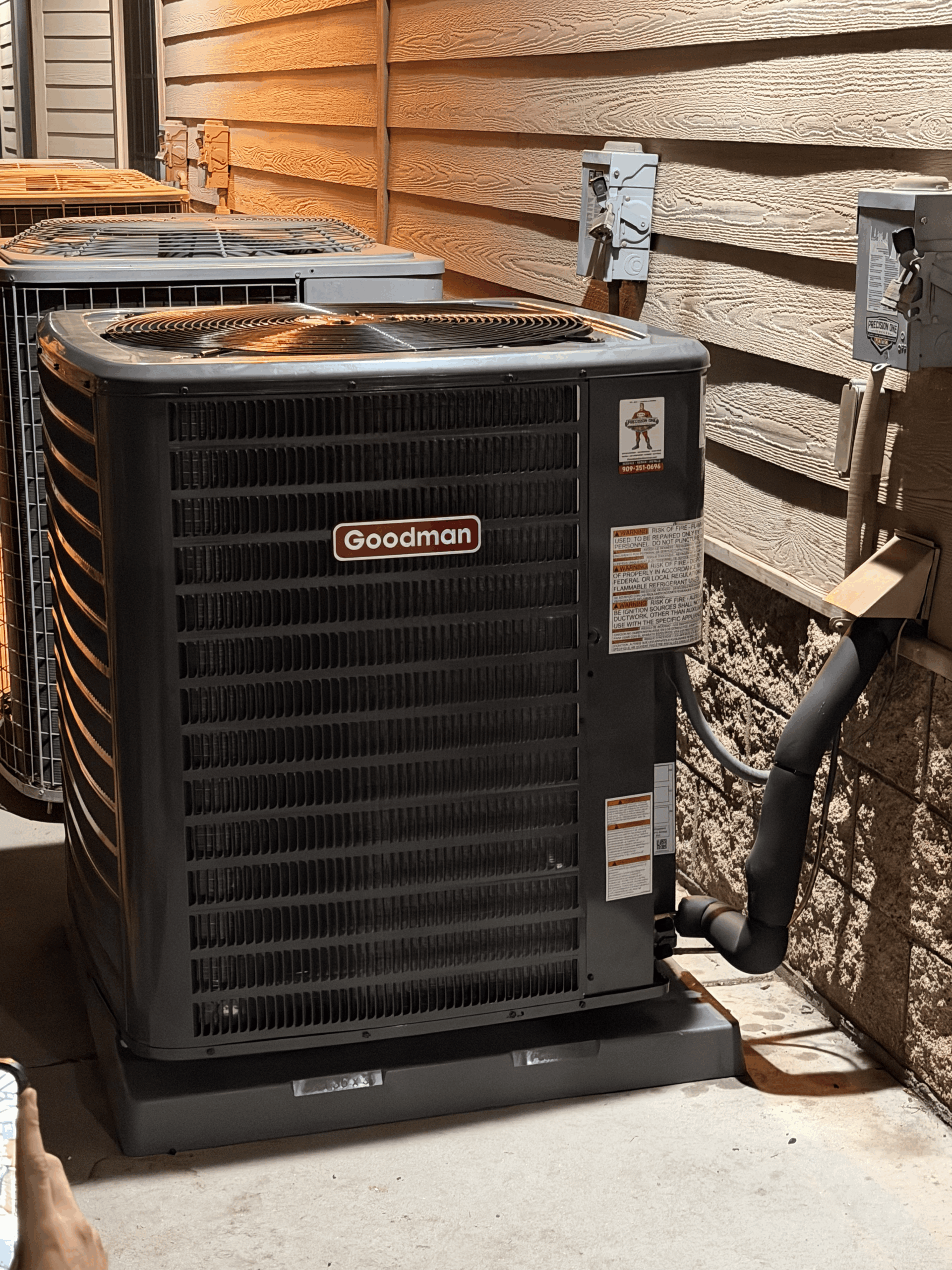 Local HVAC service work by Precision One Services