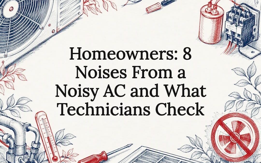 Homeowners: 8 Noises From a Noisy AC and What Technicians Check
