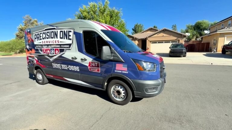 Precision One Services branded service van